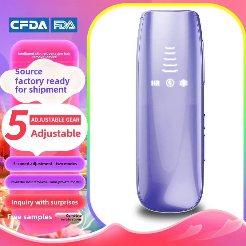 SilkyGlide™ Portable IPL Hair Removal Device with Ice Cooling System