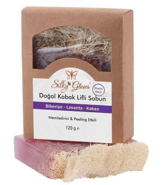 Natural Loofah Soap – Enriched with Rosemary, Lavender & Cocoa | Silky Glows®