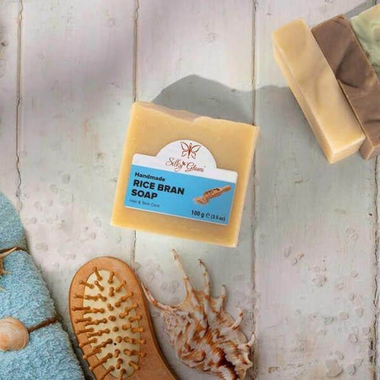 Rice Bran Soap – Natural Brightening & Nourishing Care | Silky Glows®
