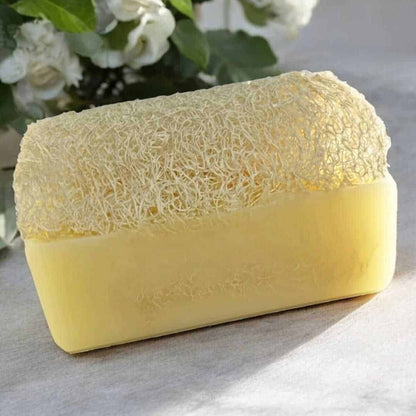 CreamLoof™ Goat Milk Soap with Natural Loofah – Nourishing & Exfoliating | Handmade & Cold Processed – Silky Glows