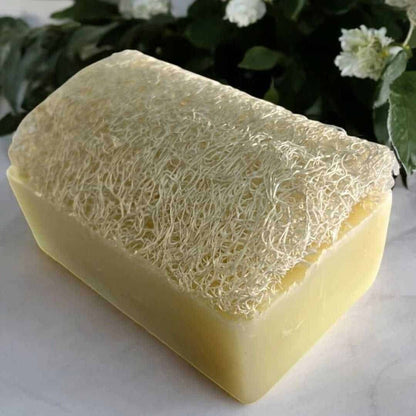 CreamLoof™ Goat Milk Soap with Natural Loofah – Nourishing & Exfoliating | Handmade & Cold Processed – Silky Glows