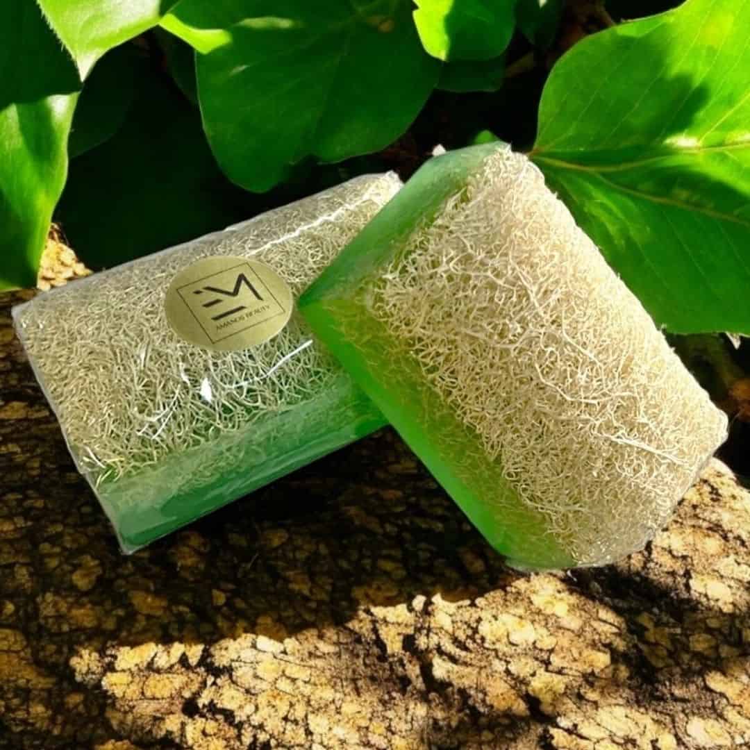 HerbalPur™ Loofah Tea Tree Soap – Refreshing & Exfoliating | Handmade & Cold Processed – Silky Glows