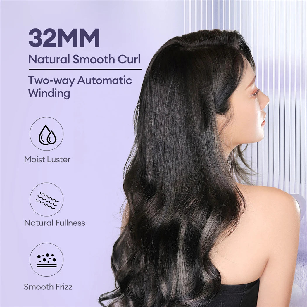 CurlMaster Pro™ – 32mm Auto Rotating Ceramic Hair Curler