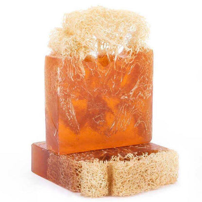 Nourishing Goat Milk & Honey Natural Pumpkin Fiber Soap – Smooth, Hydrate & Glow | Silky Glows®