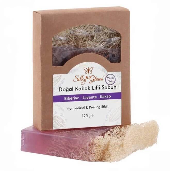 Natural Loofah Soap – Enriched with Rosemary, Lavender & Cocoa | Silky Glows®