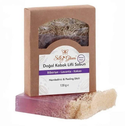Natural Loofah Soap – Enriched with Rosemary, Lavender & Cocoa | Silky Glows®