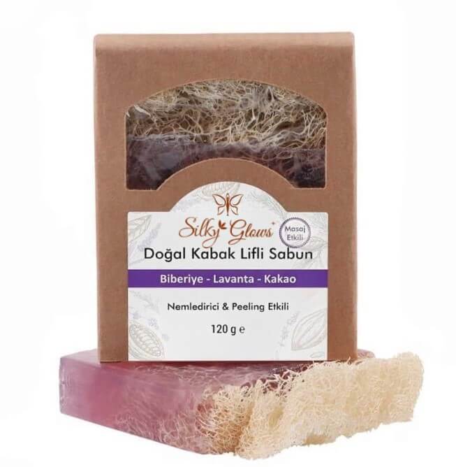 Natural Loofah Soap – Enriched with Rosemary, Lavender & Cocoa | Silky Glows®
