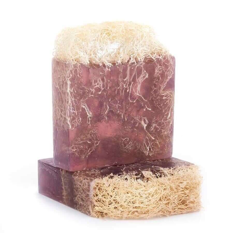 Natural Loofah Soap – Enriched with Rosemary, Lavender & Cocoa | Silky Glows®