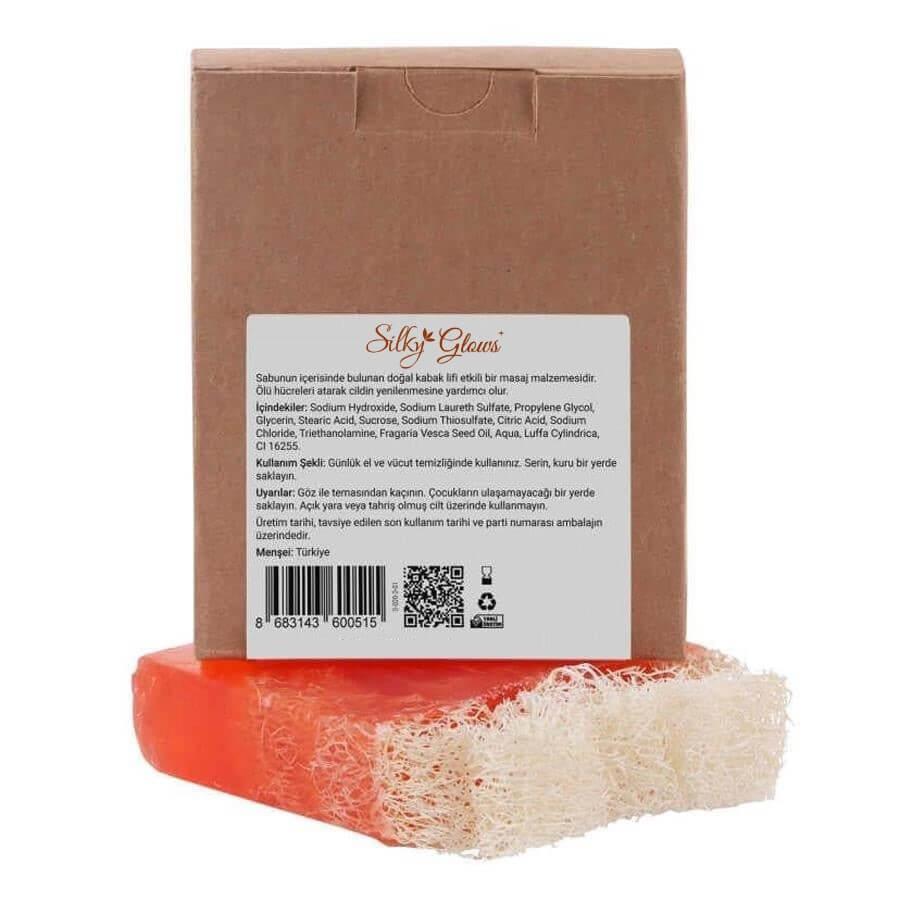 Strawberry Loofah Soap – Refreshing & Exfoliating Bath | Silky Glows®