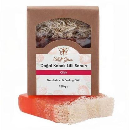 Strawberry Loofah Soap – Refreshing & Exfoliating Bath | Silky Glows®