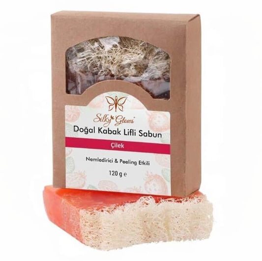 Strawberry Loofah Soap – Refreshing & Exfoliating Bath | Silky Glows®