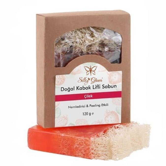 Strawberry Loofah Soap – Refreshing & Exfoliating Bath | Silky Glows®