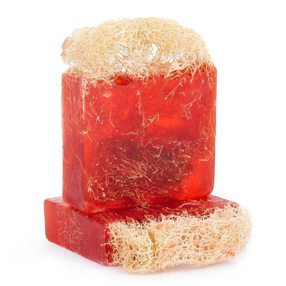 Strawberry Loofah Soap – Refreshing & Exfoliating Bath | Silky Glows®