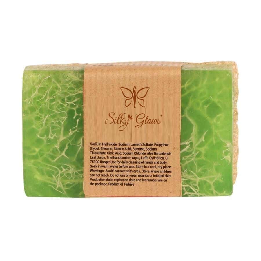 HerbalPur™ Loofah Aloe Vera Soap – Soothing & Exfoliating | Handmade & Cold Processed – Silky Glows