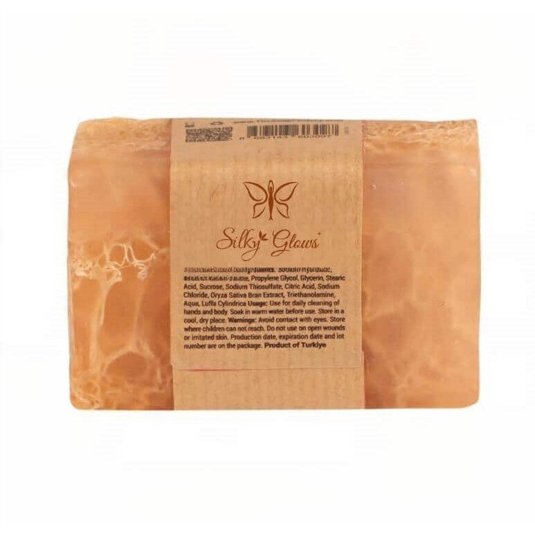 HoneyMilkLoof™ Donkey Milk & Honey Soap with Natural Loofah – Nourish, Smooth & Exfoliate | Handmade & Cold Processed – Silky Glows (Kopya)
