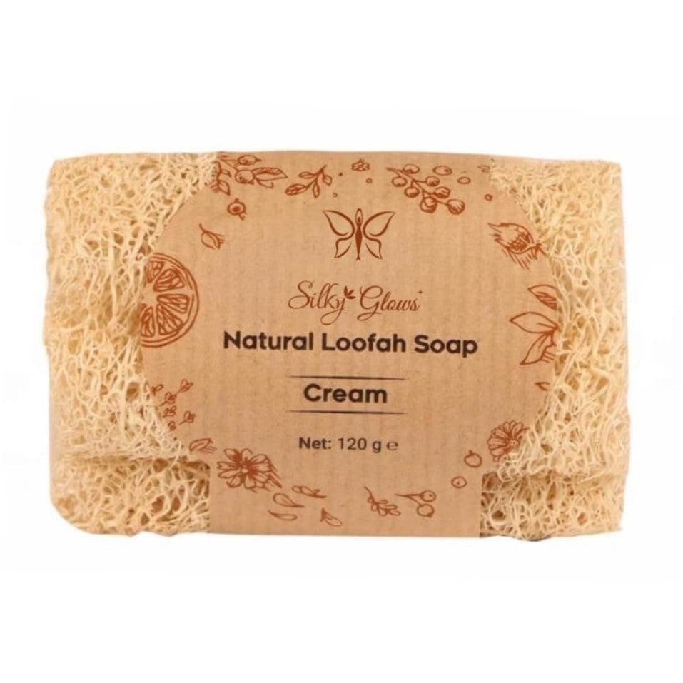 Natural Clotted Cream Loofah Soap – Nourishing & Silky Smooth | Silky Glows®