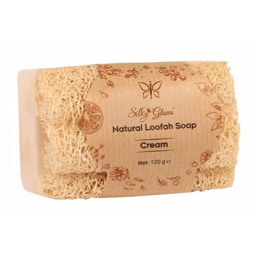 Natural Clotted Cream Loofah Soap – Nourishing & Silky Smooth | Silky Glows®