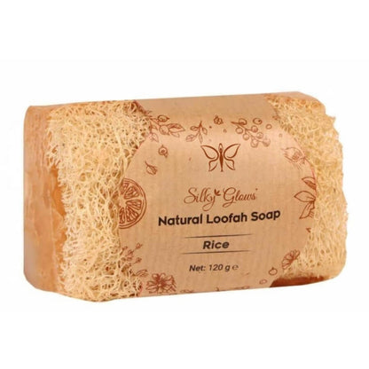 Natural Rice Loofah Soap – Brightening & Gentle Exfoliation | Silky Glows®